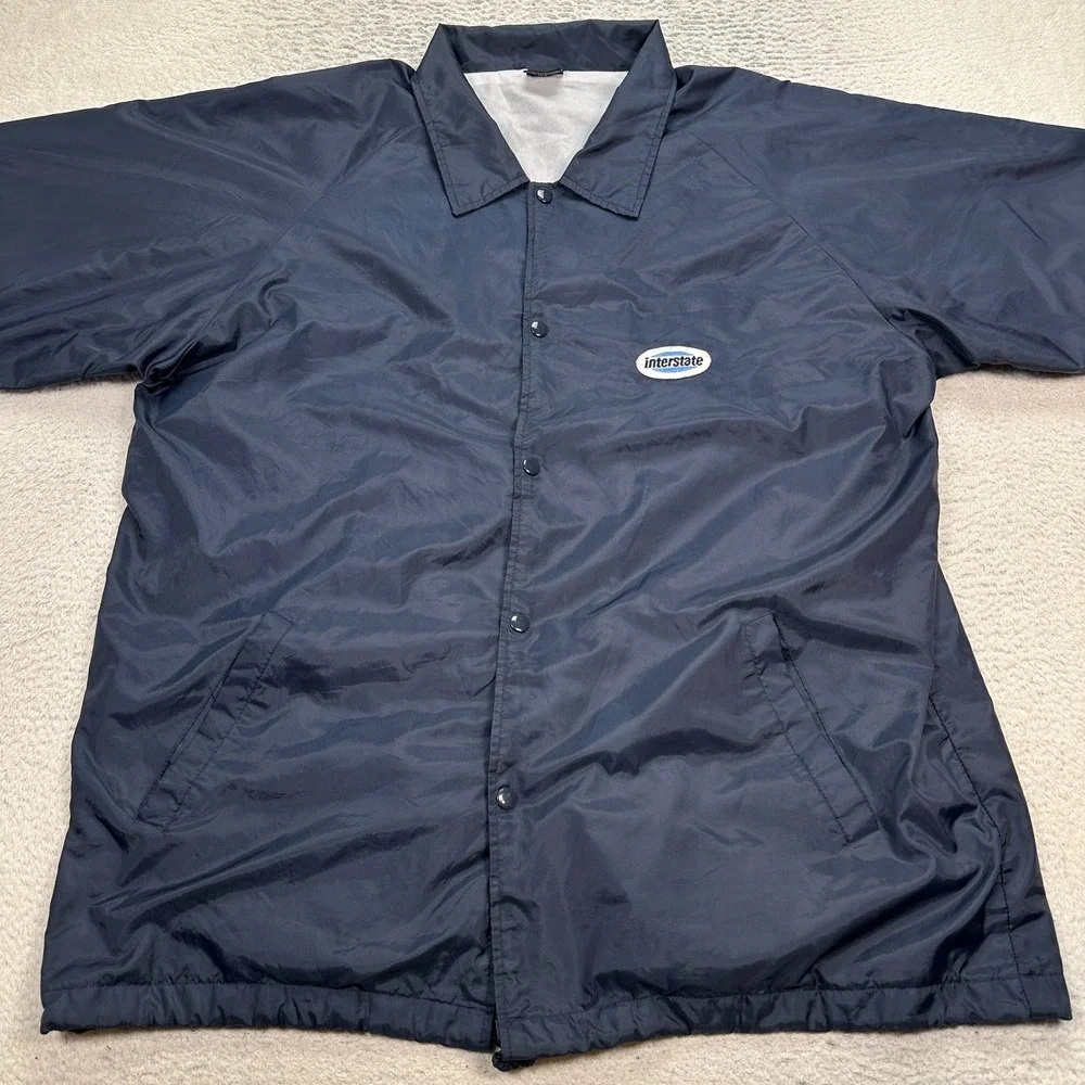 Vintage Y2K Interstate IS Jeans nylon jacket windbreaker Size XXL West Coast